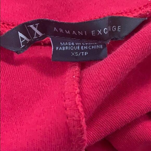A/X ARMANI EXCHANGE RED LEGGINGS SIZE XS/TP - Picture 6 of 9